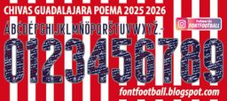 Font Vector Chivas Guadalajara Poema 2025 2026 kit