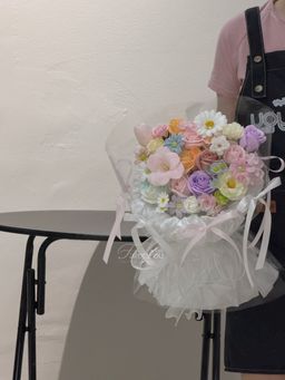 Dopamine Mixed Soap Flower Mixed Transparent Bouquet 