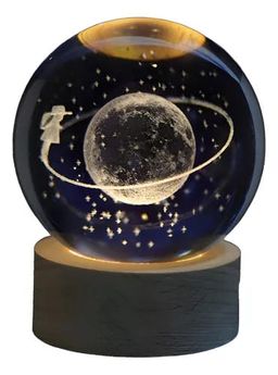 Lámpara Bola de Cristal 3d.