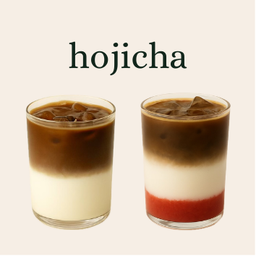 Strawberry Hojicha Latte (Iced)