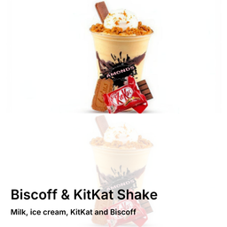 Biscoff  & KitKat Shake