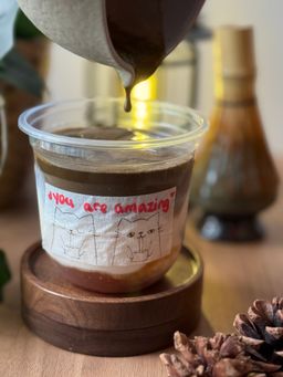 🍵 Hojicha Apple Cinnamon OatMilk 🍎