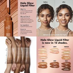 ELF halo glow liquid filter