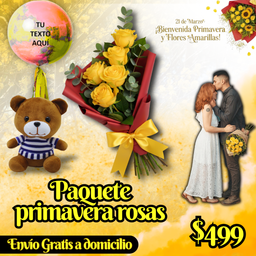 Paquete primavera rosas