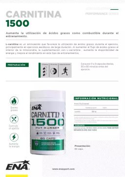 Carnitina 1500 x 60 Comp (ENA)