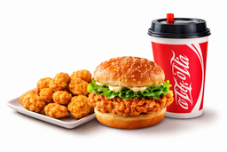 Drumstick Burger + Cola + Popcorn Chicken