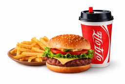 Beef Burger + Coke + French Fries