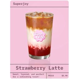 Iced Strawberry Latte