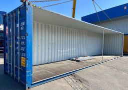 Contenedor de 40 pies High Cube modificado – Pared lateral recortada