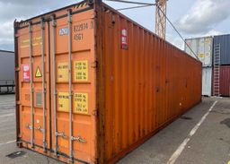 Contenedor de 40 pies High Cube de segunda mano – Almacenamiento