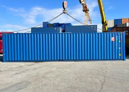 Contenedor de 40 pies High Cube modificado – Pared lateral + puerta seccional