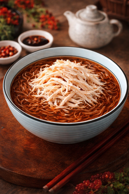 Pulled Chicken Mee Sua (手丝鸡面线) 🐔