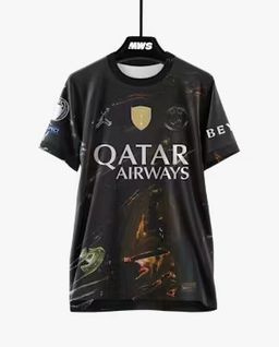 PSG 2025/26 Fifth Shirt (Black / Gold / Silver)