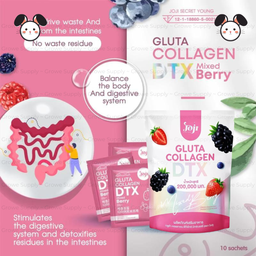 JOJI Secret Young - Gluta Collagen DTX Mixed Berry 10 Sachets x 20g | Wholesale Supplements Singapore