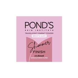 Pond's - Translucent Compact Powder Bright & Glow Shimmer Finish Miracle Skin Filter 4.5g (Pink) | Wholesale Makeup Singapore