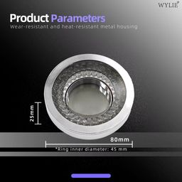 WYLIE WL-208V High Lumen Adjustable Microscope 64 LED Spotlighting Beads Polarized Ring Light Source for Microscopes