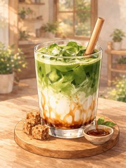 Brown Sugar Matcha Latte