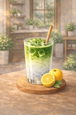 Yuzu Soda Matcha Latte