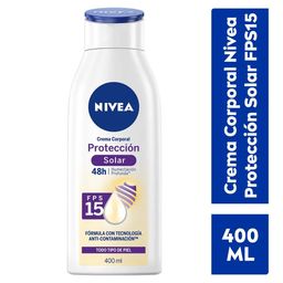 Cremas Corporales NIVEA Protección Solar FPS15 o Tono Natural