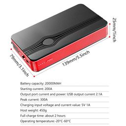 Portable 12V 30000mAh Jump Starter Power Bank