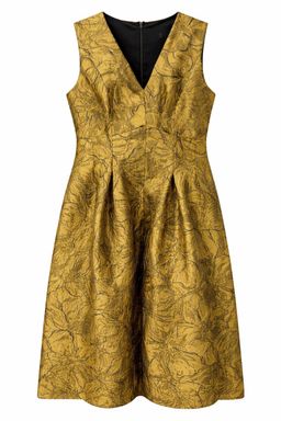 Gold Ladies Skater Dress 