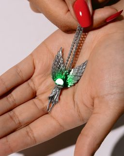 Angel of the Black Lagoon - Silver Talisman with Sacred Water Core