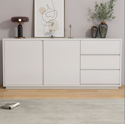 10700025 - MODERN SIDEBOARD CABINET (WHITE)