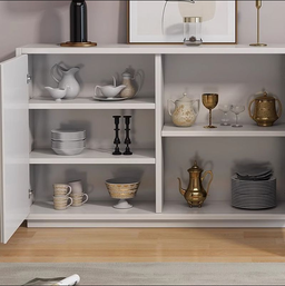 10700025 - MODERN SIDEBOARD CABINET (WHITE)