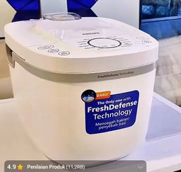 Philips Digital Rice Cooker 1.8 L - 3000 Digital Series HD4716/30 - Putih - 400 Watt