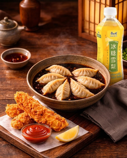 VS - Cabbage and Pork Dumplings Soup (包菜猪肉水饺汤)