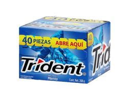 TRIDENT 4S MENTA DISP C/40 PZS