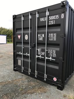 Contenedor marítimo de 20 pies negro – Primer viaje