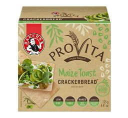 BAKERS CRACKERBREAD MAIZE 1 x 125g