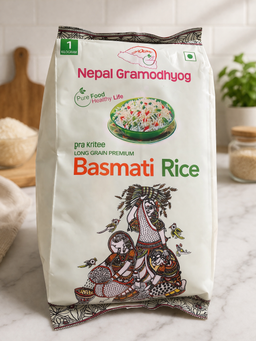 Long Grain Premium Basmati Rice (Nepal Gram Udhyog) 1 kg 