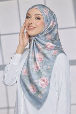 Mekar Peoni in Slate Blue