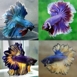 BETTA MALE HALFMOON FEATHER TAIL