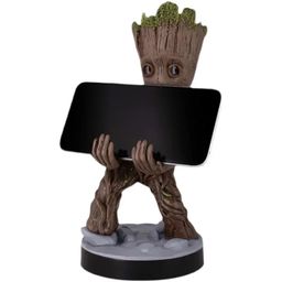 Suporte para acessórios de jogos e celular Cable Guys Toddler Groot, compatível com a maioria dos controles de jogos (Xbox, PlayStation, Nintendo Switch) e celulares