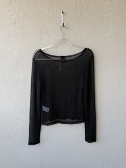 Blusa de Mesh Negra - Transparencias