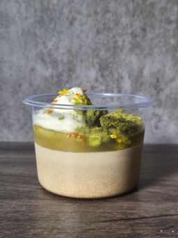 Hojicha Osmanthus Panna Cotta