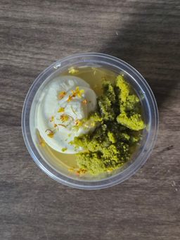 Hojicha Osmanthus Panna Cotta