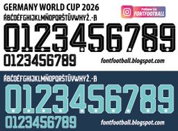 Font Vector Germany World Cup 2026 kit