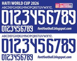 Font Vector Haiti National Team World Cup 2026 kit