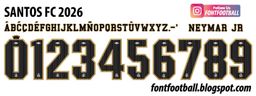 Font Vector Santos FC 2026 kit