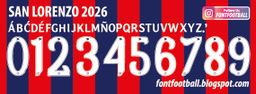 Font Vector San Lorenzo 2026 kit