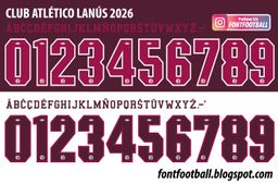 Font Vector Club Atlético Lanús 2026 kit