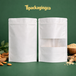 Kraft Pouch with window - 14x22cm