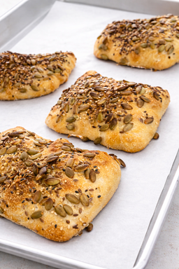 Seeded ciabatta 4 pack (Non-sourdough)