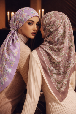 Sauvage Luxe Matte Satin Square Scarf