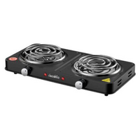 Decakila 240V, 2 burner, Portable Hot Plate, KECC002B
