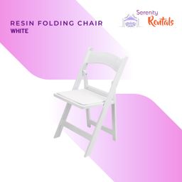 Resin White Folding Chairs